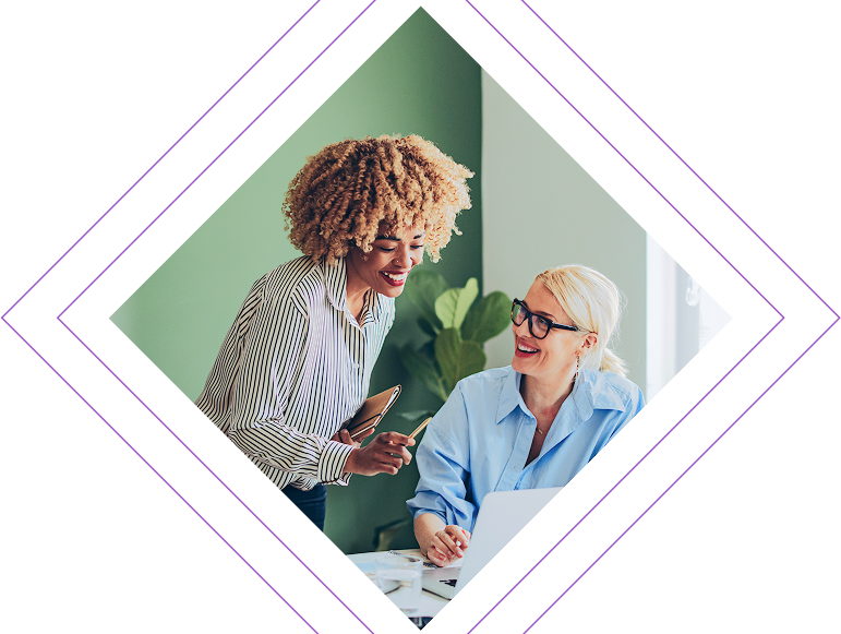 treasury Team collaborating on financial strategy using treasury management software in a modern office setting.